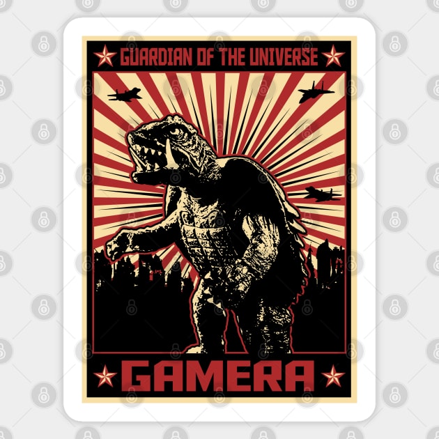 GAMERA - Propaganda poster Sticker by ROBZILLA